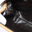 CELINE Macadam Canvas Shoulder Bag PVC Beige Gold Auth sw1359-21