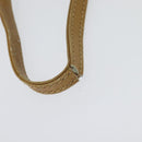 CELINE Macadam Canvas Shoulder Bag PVC Beige Gold Auth sw1359-8