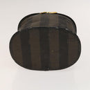 FENDI Pecan Hand Bag Nylon Canvas 5 Set Black Brown Auth sw1363-20
