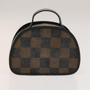 FENDI Pecan Hand Bag Nylon Canvas 5 Set Black Brown Auth sw1363-23