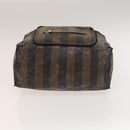 FENDI Pecan Hand Bag Nylon Canvas 5 Set Black Brown Auth sw1363-5