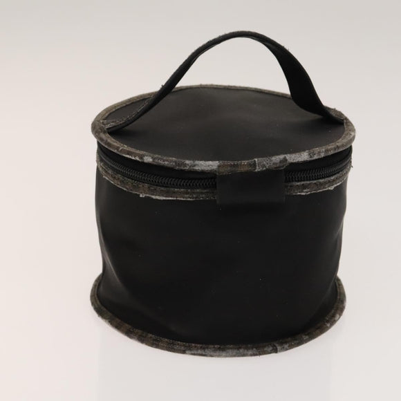 FENDI Pecan Hand Bag Nylon Canvas 5 Set Black Brown Auth sw1363