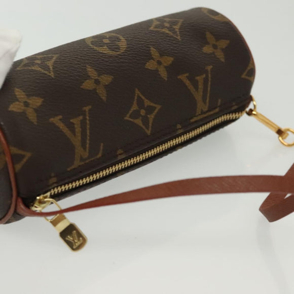 LOUIS VUITTON Monogram Papillon Pouch LV Auth sw1369