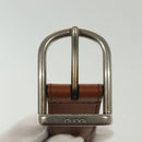 GUCCI Web Sherry Line Belt Leather 40.2"" Brown Red Green 368189 Auth sw1375-5
