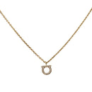 Salvatore Ferragamo Gancini Necklace metal Gold Tone Auth sw1386M-1