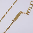 Salvatore Ferragamo Gancini Necklace metal Gold Tone Auth sw1386M-8