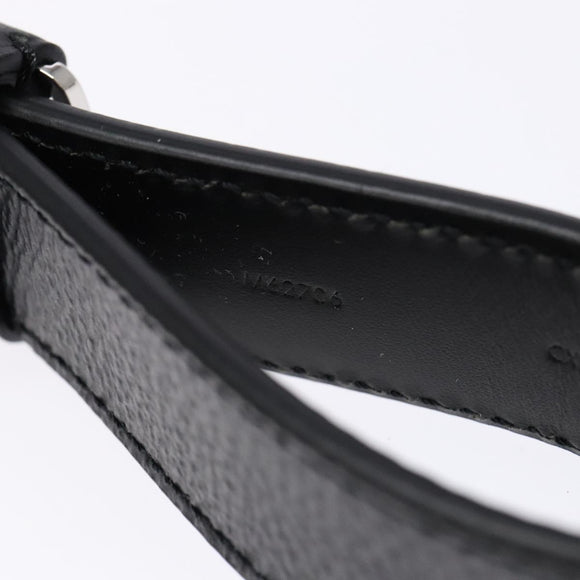 LOUIS VUITTON Damier Graphite LV Dragonne Key Ring M62706 LV Auth sw1392M