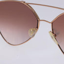 PRADA Sunglasses metal Gold Auth sw1398-10