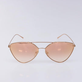 PRADA Sunglasses metal Gold Auth sw1398 - 0