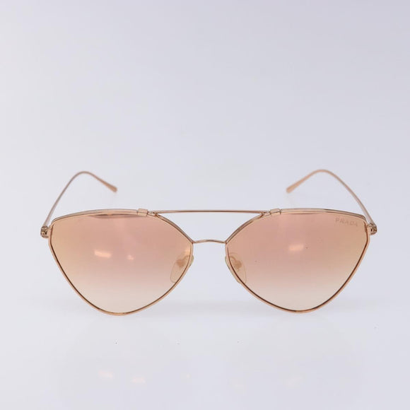 PRADA Sunglasses metal Gold Auth sw1398