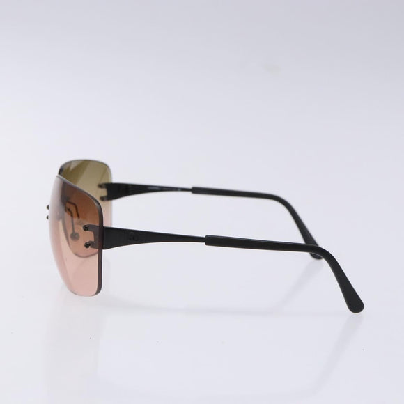 CHANEL Sunglasses plastic Brown CC Auth sw1401