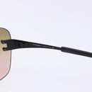CHANEL Sunglasses plastic Brown CC Auth sw1401-9