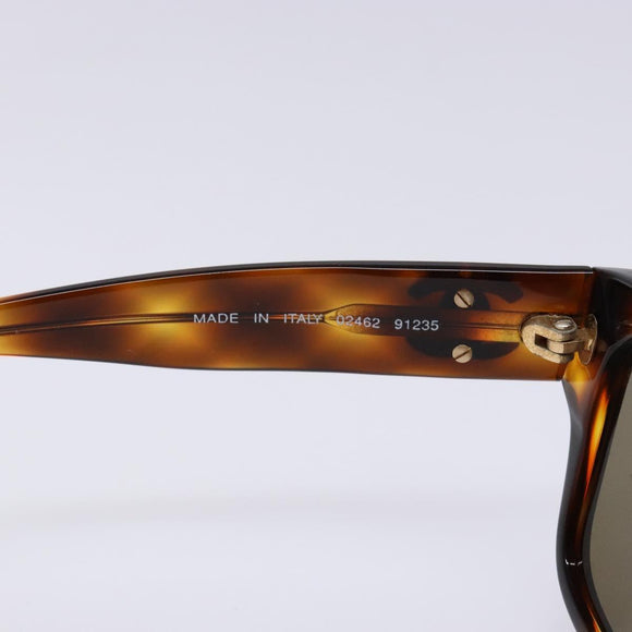 CHANEL Sunglasses plastic Brown CC Auth sw1403