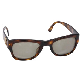 CHANEL Sunglasses plastic Brown CC Auth sw1403
