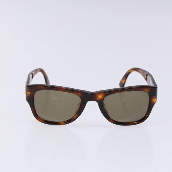 CHANEL Sunglasses plastic Brown CC Auth sw1403