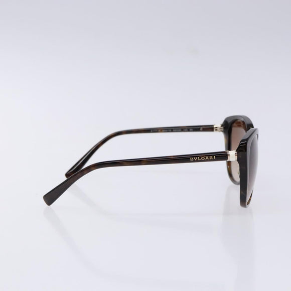 BVLGARI Sunglasses Plastic Brown Auth sw1404