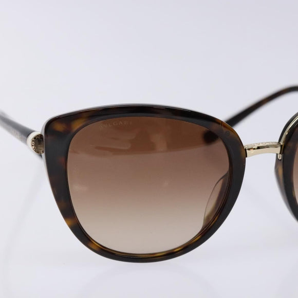 BVLGARI Sunglasses Plastic Brown Auth sw1404