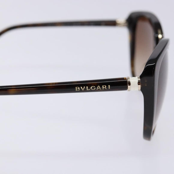 BVLGARI Sunglasses Plastic Brown Auth sw1404