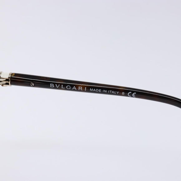 BVLGARI Sunglasses Plastic Brown Auth sw1404