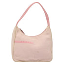 PRADA Sports Mini Hobo Hand Bag Canvas Pink Auth sw141-13