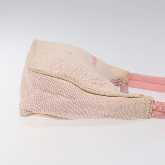 PRADA Sports Mini Hobo Hand Bag Canvas Pink Auth sw141