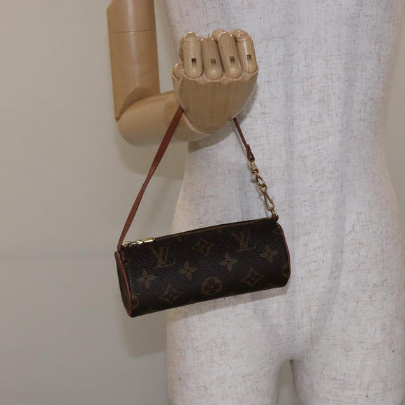 LOUIS VUITTON Monogram Papillon Pouch LV Auth sw1414