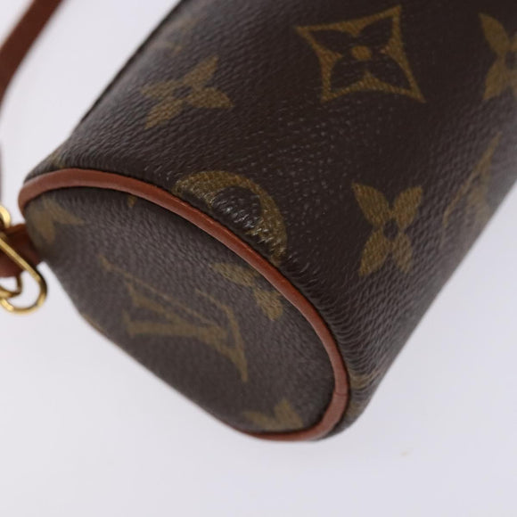 LOUIS VUITTON Monogram Papillon Pouch LV Auth sw1415