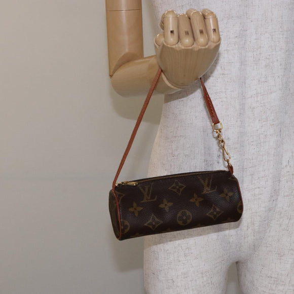 LOUIS VUITTON Monogram Papillon Pouch LV Auth sw1415