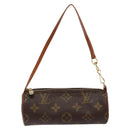 LOUIS VUITTON Monogram Papillon Pouch LV Auth sw1415-13