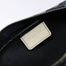 Christian Dior Trotter Canvas Pouch Navy Auth sw1422-9