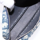 Christian Dior Trotter Canvas Pouch Navy Auth sw1422-14