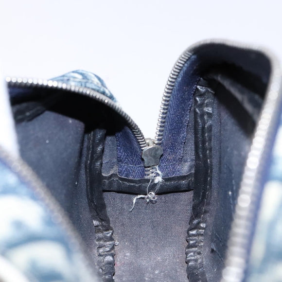 Christian Dior Trotter Canvas Pouch Navy Auth sw1422
