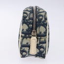 Christian Dior Trotter Canvas Pouch Navy Auth sw1422-5