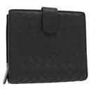 BOTTEGA VENETA INTRECCIATO Wallet Leather Gray Auth sw1423-1