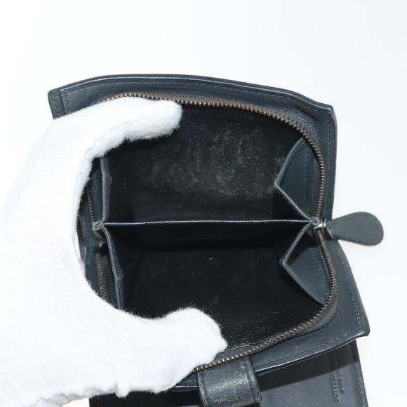 BOTTEGA VENETA INTRECCIATO Wallet Leather Gray Auth sw1423