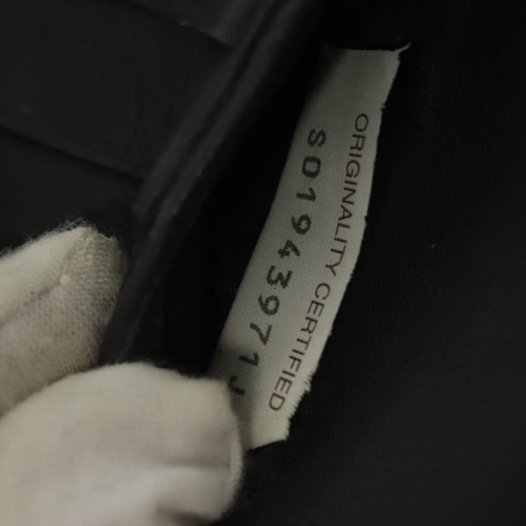 BOTTEGA VENETA INTRECCIATO Wallet Leather Gray Auth sw1423