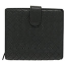 BOTTEGA VENETA INTRECCIATO Wallet Leather Gray Auth sw1423-13
