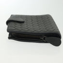 BOTTEGA VENETA INTRECCIATO Wallet Leather Gray Auth sw1423-4