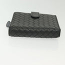 BOTTEGA VENETA INTRECCIATO Wallet Leather Gray Auth sw1423-6