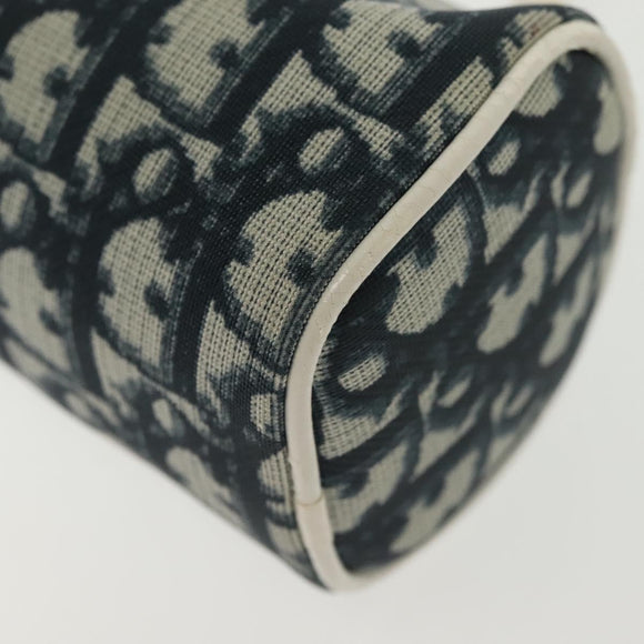 Christian Dior Trotter Canvas Pouch Navy Auth sw1424