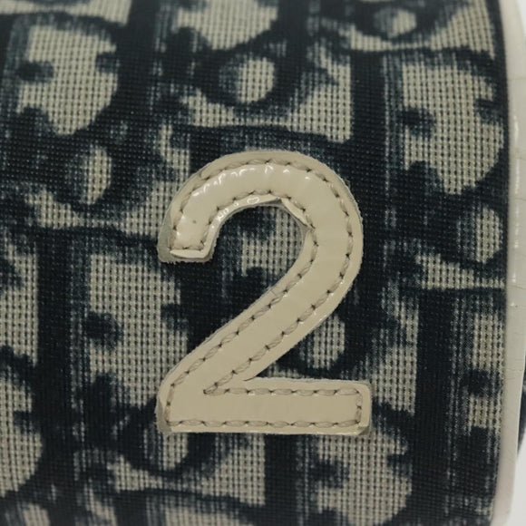 Christian Dior Trotter Canvas Pouch Navy Auth sw1424