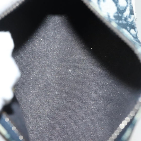 Christian Dior Trotter Canvas Pouch Navy Auth sw1424