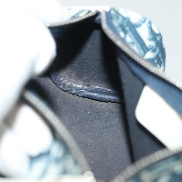 Christian Dior Trotter Canvas Pouch Navy Auth sw1424