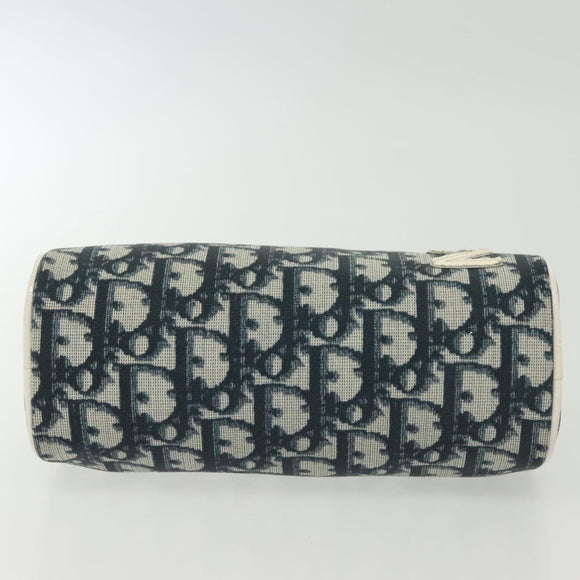 Christian Dior Trotter Canvas Pouch Navy Auth sw1424