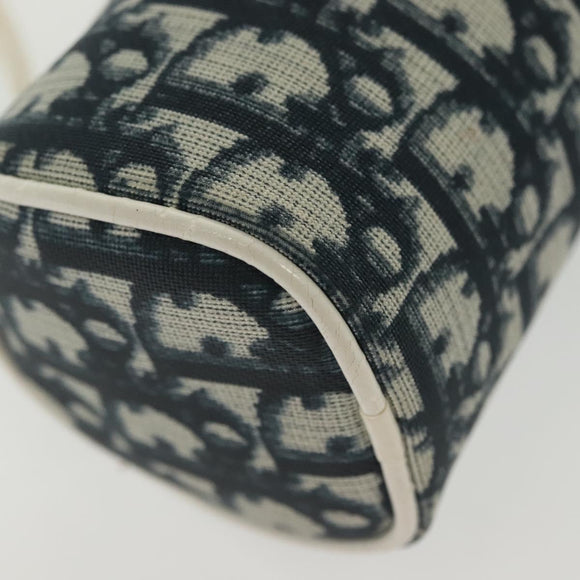 Christian Dior Trotter Canvas Pouch Navy Auth sw1424