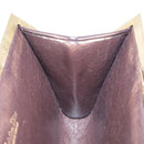 Christian Dior Trotter Canvas Pouch Brown Gold Auth sw1425-11