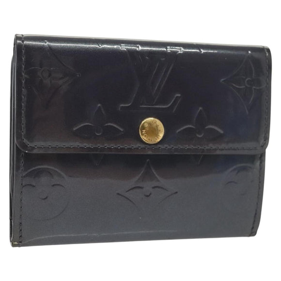LOUIS VUITTON Monogram Vernis Ludlow Coin Purse Indigo M91356 LV Auth sw1431