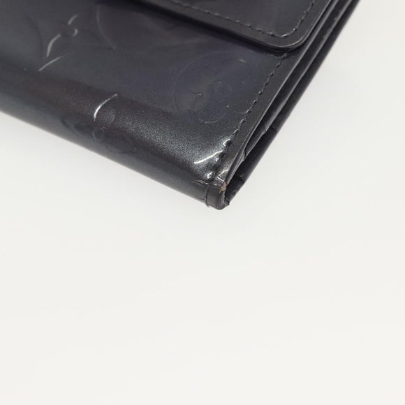 LOUIS VUITTON Monogram Vernis Ludlow Coin Purse Indigo M91356 LV Auth sw1431