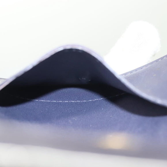 LOUIS VUITTON Monogram Vernis Ludlow Coin Purse Indigo M91356 LV Auth sw1431