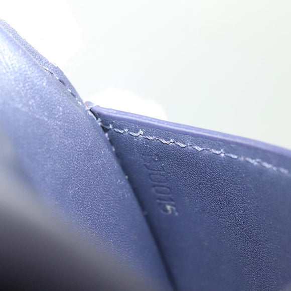 LOUIS VUITTON Monogram Vernis Ludlow Coin Purse Indigo M91356 LV Auth sw1431